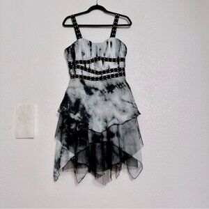 The Pyramid Collection Gray Black dress S